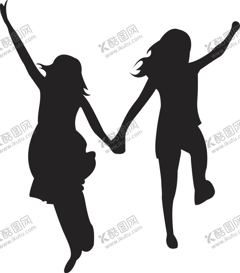 编号：64359605101650283910【酷图网】源文件下载-一家人剪影
