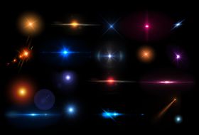 光效素材星特放射特线创意模板