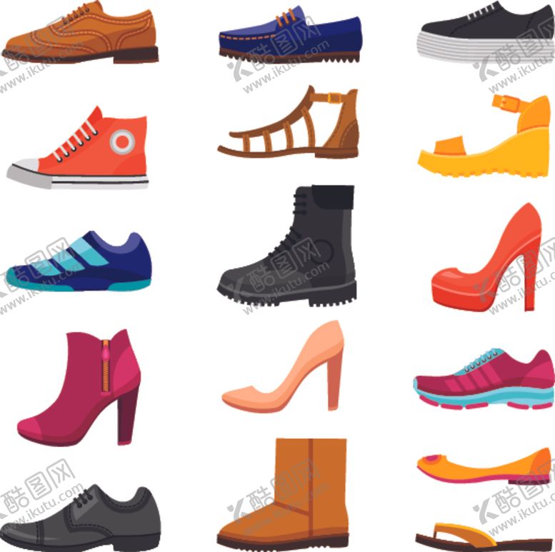 编号：51277409151133159152【酷图网】源文件下载-鞋子图标ICON设计