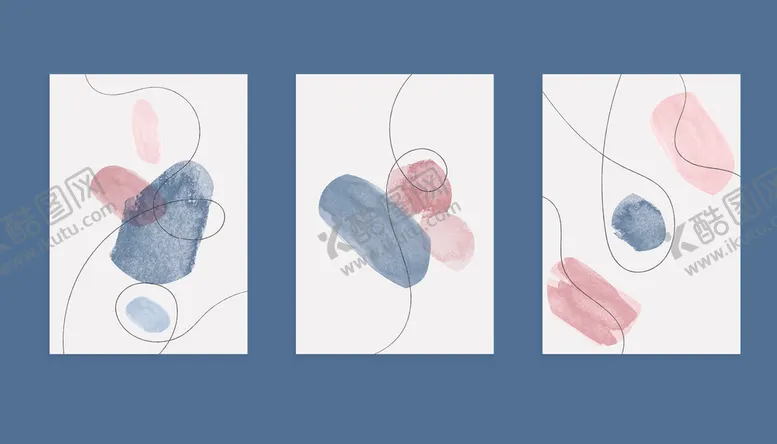 编号：55914910070907361069【酷图网】源文件下载-抽象几何色块艺术画作