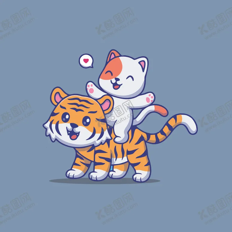 编号：93197302021833474932【酷图网】源文件下载-可爱小猫矢量卡通插画