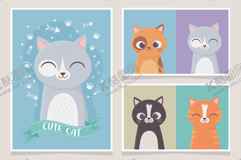 编号：47024709261646576484【酷图网】源文件下载-手绘卡通猫