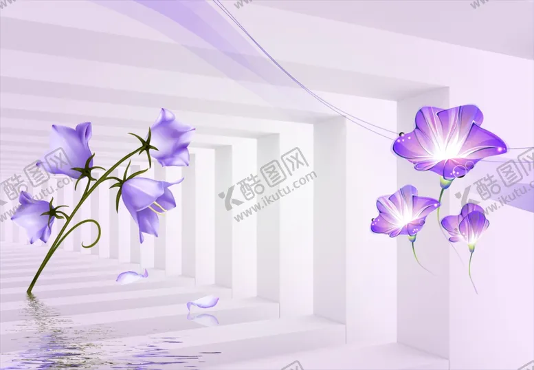 编号：36018106261247167303【酷图网】源文件下载-花卉背景墙