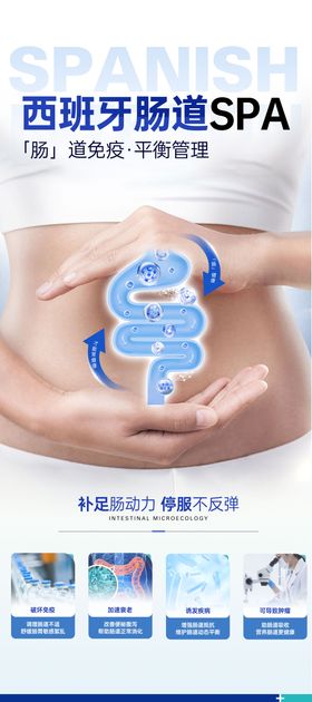 肠道海报展架易拉宝