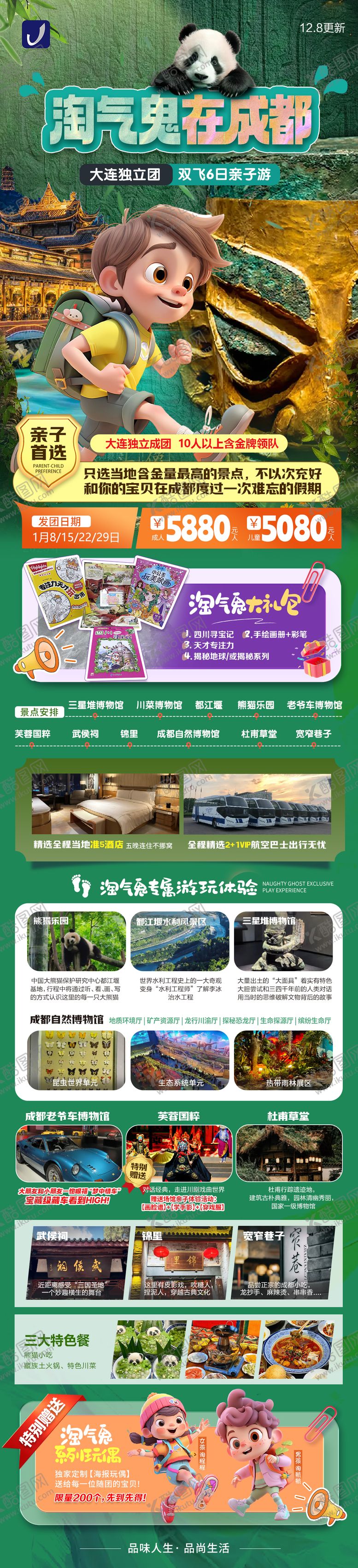 编号：33551006151326441910【酷图网】源文件下载-成都旅游长图