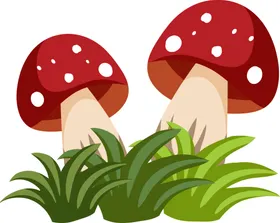 菌类植物手绘蘑菇png免抠图菇