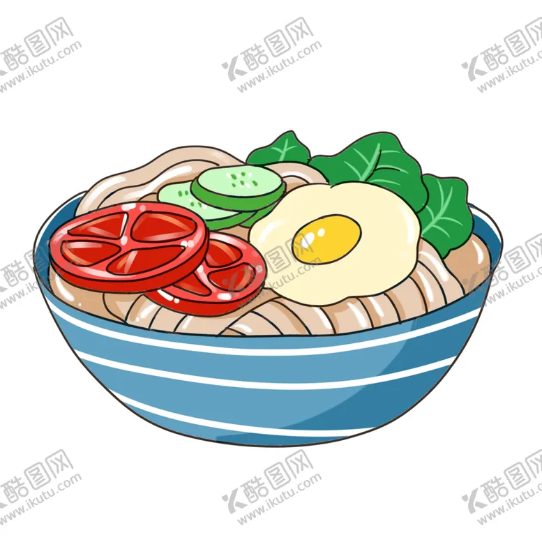 编号：15124402150439137615【酷图网】源文件下载-卡通手绘美味冷面美食设计元素