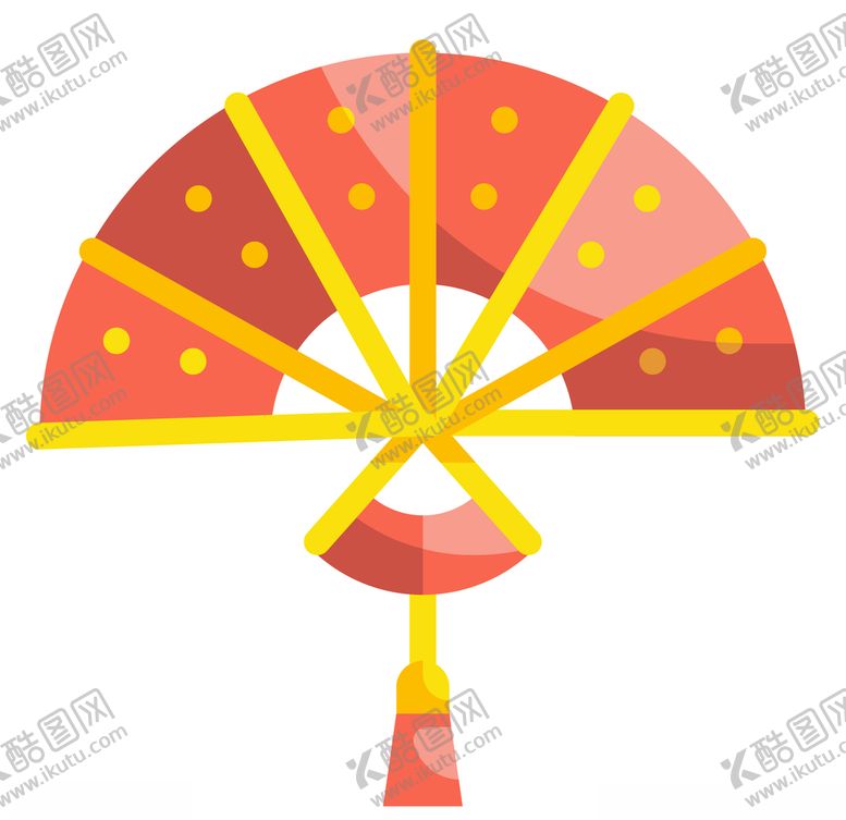编号：30923004161544548622【酷图网】源文件下载-扇子矢量图标