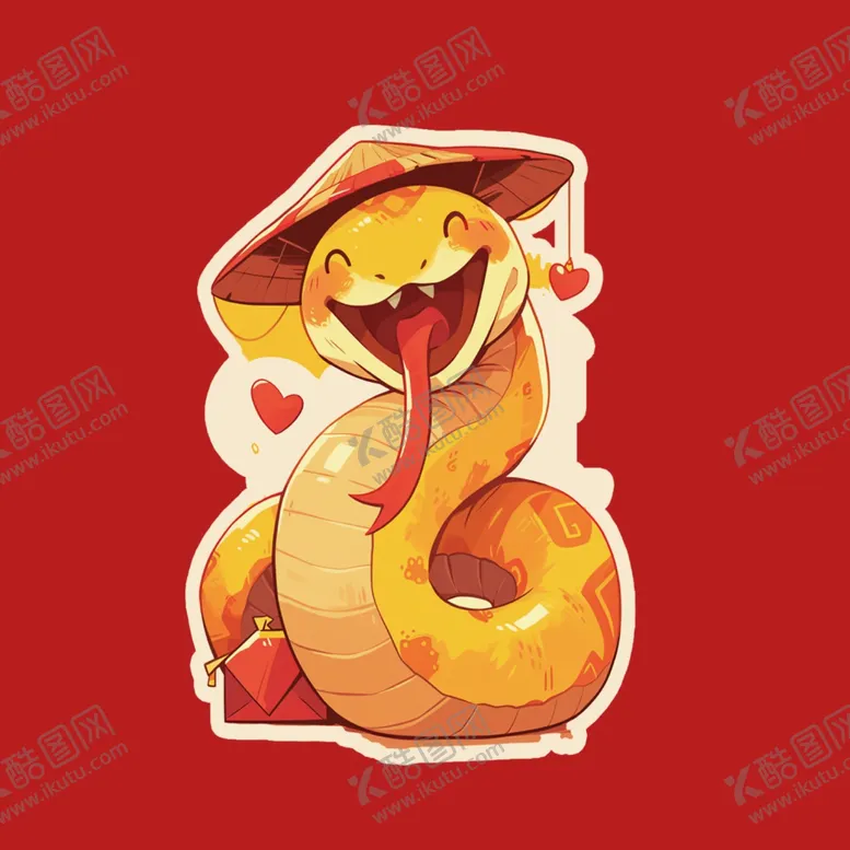 编号：70855301291052181007【酷图网】源文件下载-手绘卡通小蛇