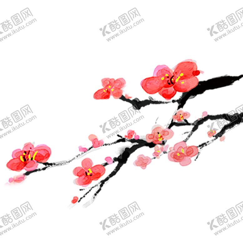 编号：60220905042042184247【酷图网】源文件下载-中国风水墨梅