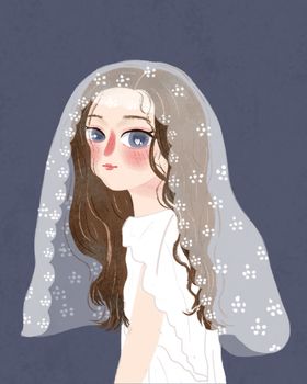 婚纱女孩头像