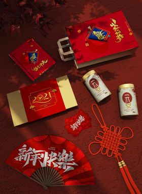 新年礼品包装样机