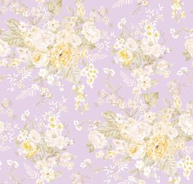 紫色花卉图案背景图