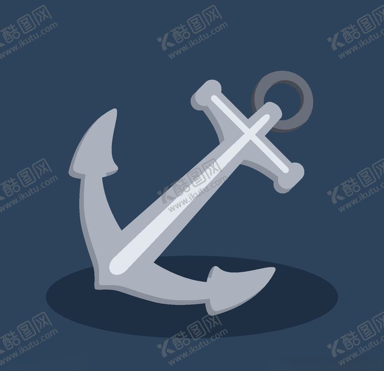 编号：22889505042049259935【酷图网】源文件下载-卡通船锚