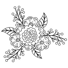 花涂色画儿童喜欢的画儿童简笔画涂色卡