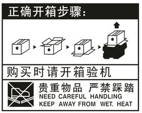 包装箱开箱步骤说明 