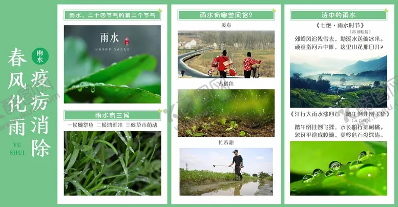 编号：33786302062044465873【酷图网】源文件下载-雨水24节气