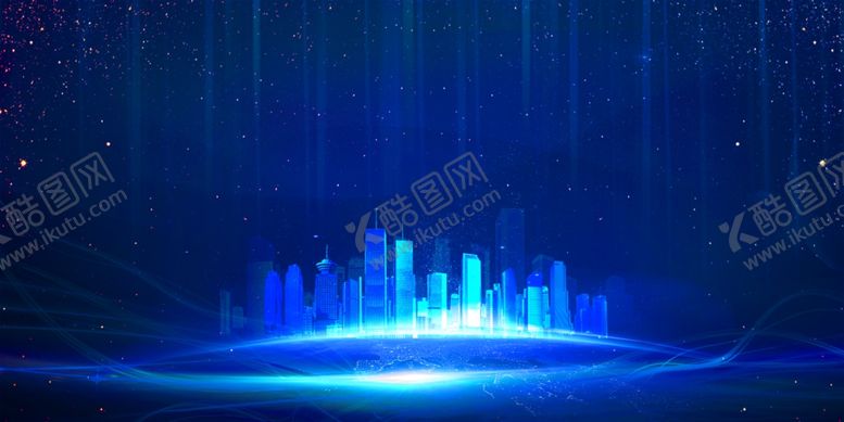 编号：31979001201821183231【酷图网】源文件下载-蓝色大气商务会议展板