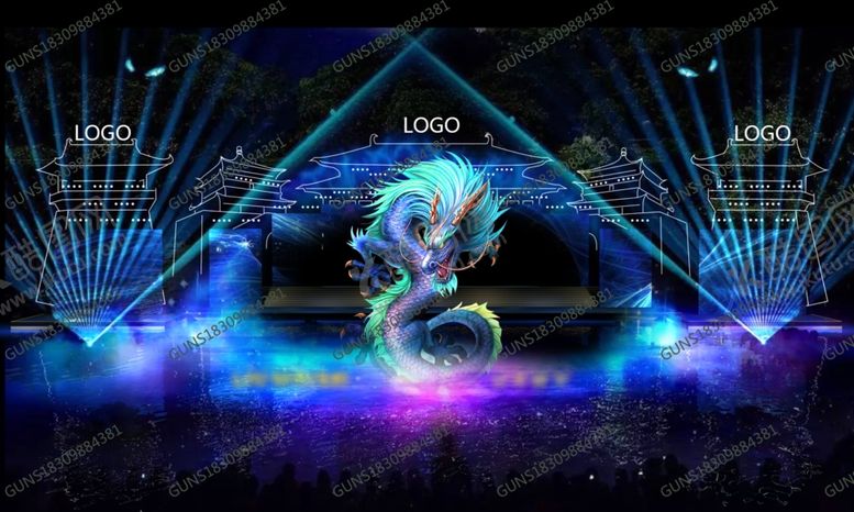 编号：72816207041607465876【酷图网】源文件下载-水上舞台发布会效果图2图片