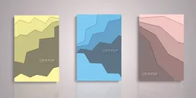 时尚画册封面几何图案背景潮流海报矢量图素材