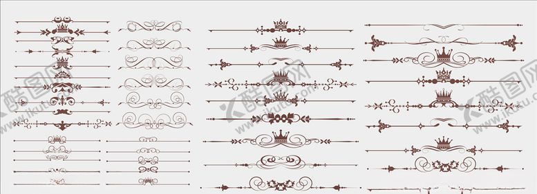 编号：19351110031655447795【酷图网】源文件下载-欧式分割线
