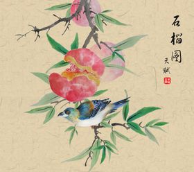 新中式装饰画-花鸟