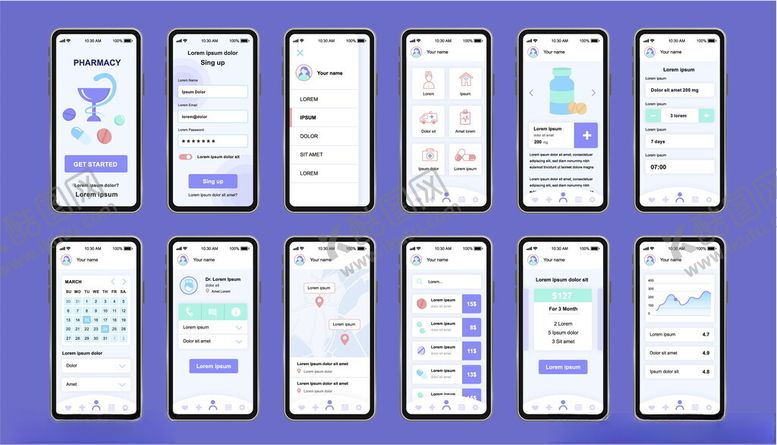 编号：60293109260630485401【酷图网】源文件下载-手机应用界面设计