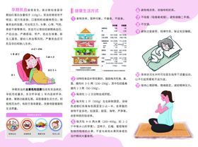 孕期贫血患者健康指引三折页