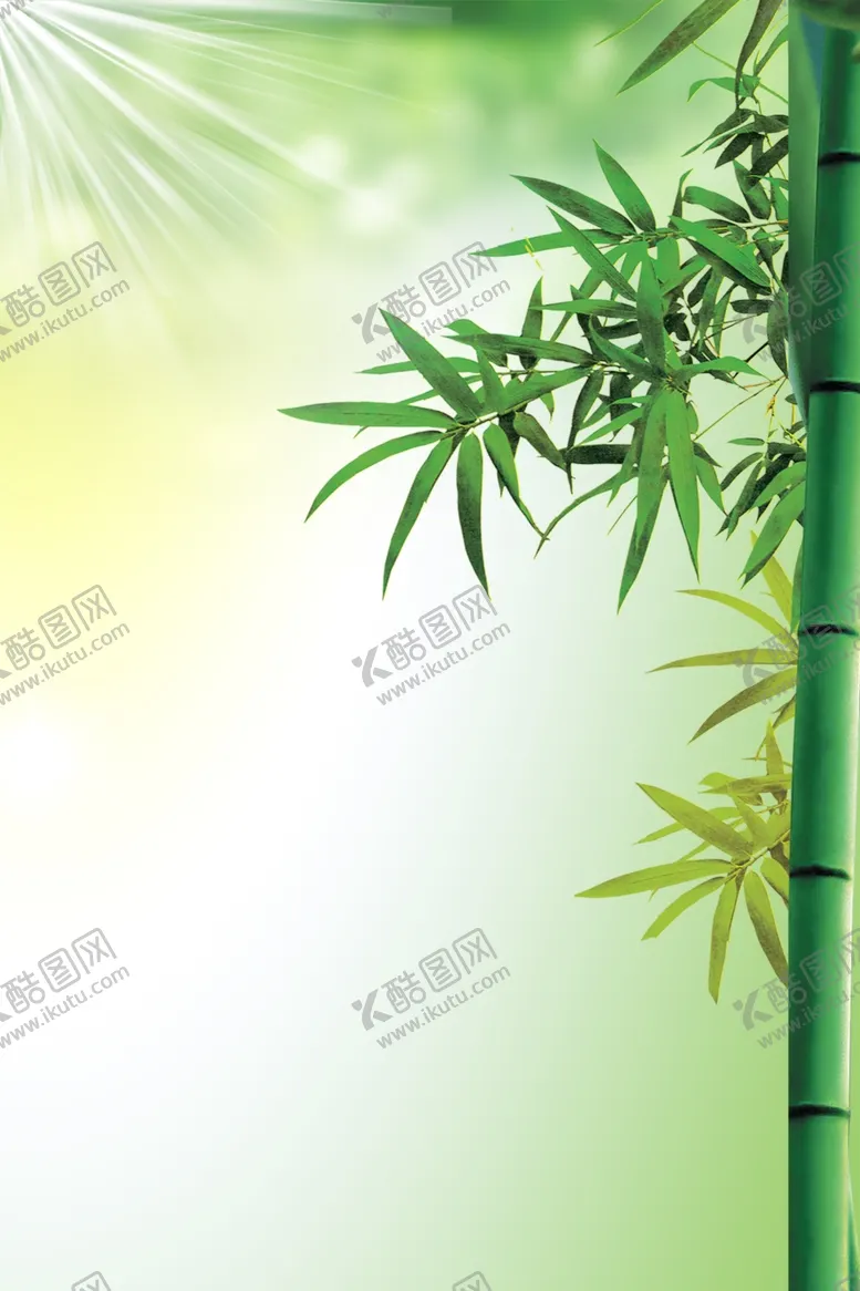 编号：73033105071454173592【酷图网】源文件下载-竹子背景海报