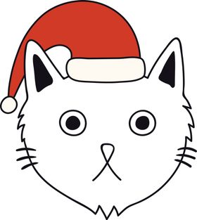 手绘卡通猫