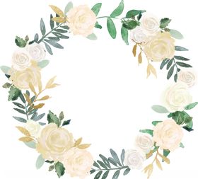北欧小清新水彩花朵插画