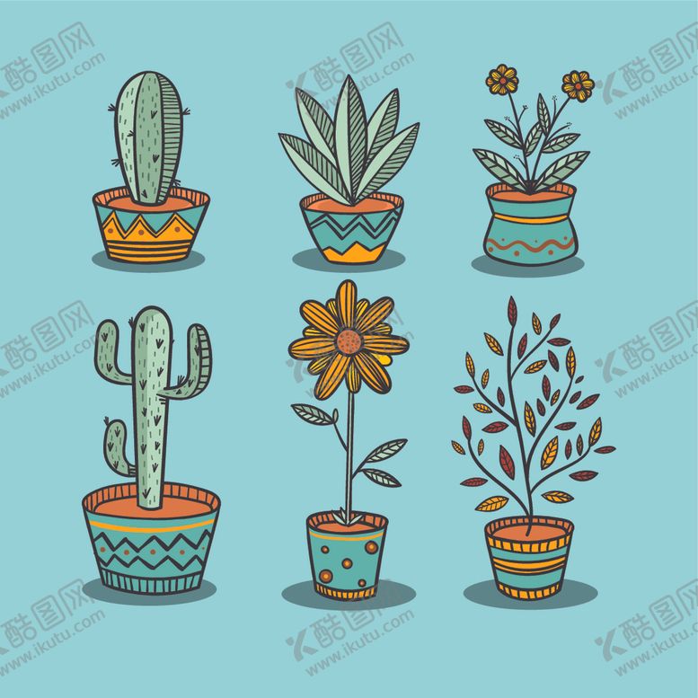 编号：50998209250317127026【酷图网】源文件下载-盆栽植物摆件