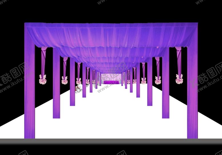 编号：50711509292109565868【酷图网】源文件下载-婚礼现场舞台迎宾区场景布置
