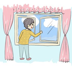 勤开窗 