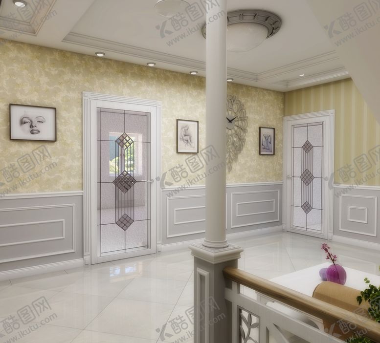 编号：96772309271256378442【酷图网】源文件下载-卧室客厅厨房书房效果图