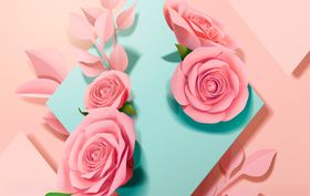 鲜花背景化妆品背景广告底图