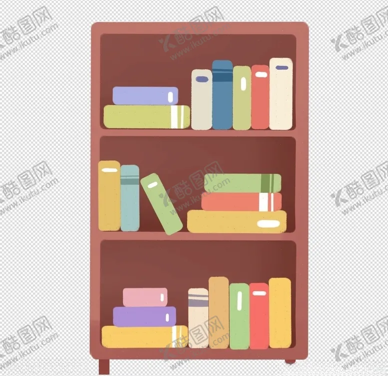 编号：44946409090916159351【酷图网】源文件下载-手绘书柜PSD源文件