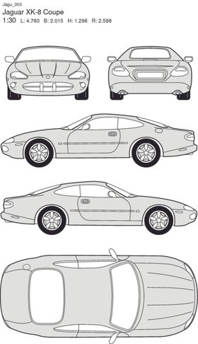 手绘家用轿车