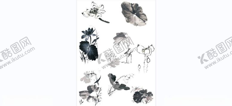 编号：65636601121417274811【酷图网】源文件下载-水墨荷花