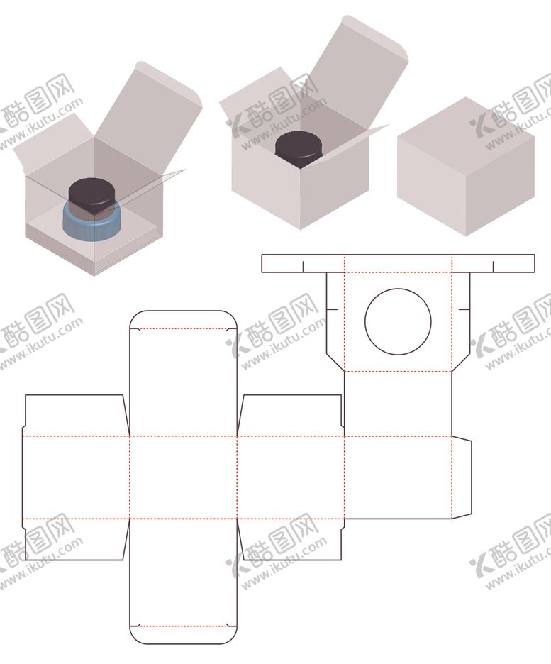 编号：91378910282033402441【酷图网】源文件下载-纸质包装盒刀模设计图