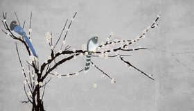 梅花和小鸟