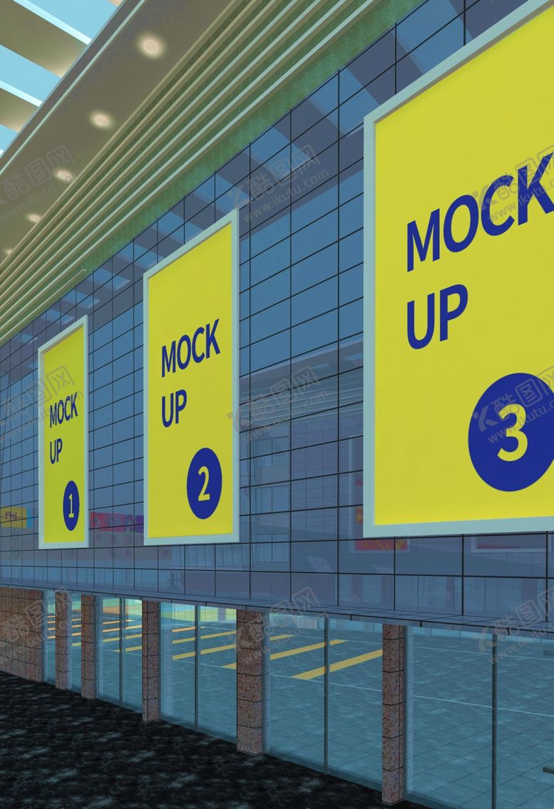 编号：78367509202252285405【酷图网】源文件下载-户外广告牌样机