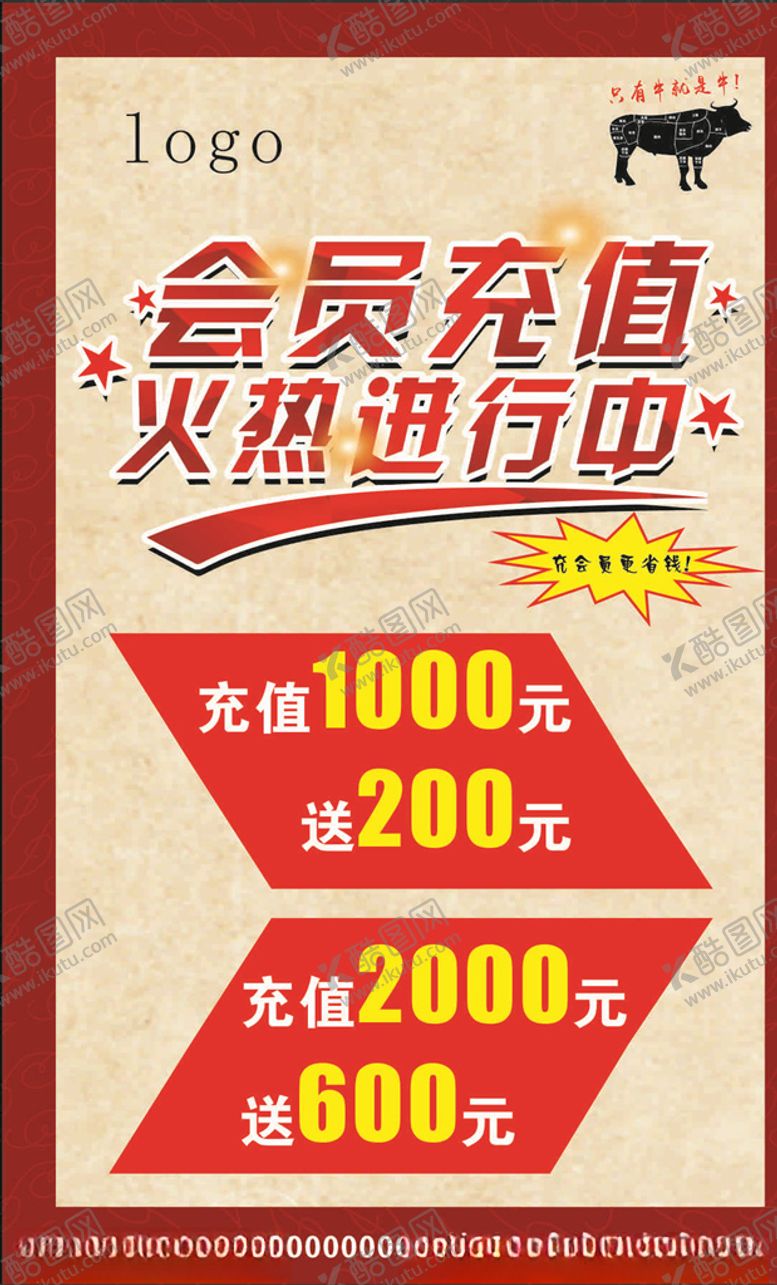 编号：81304406250141534545【酷图网】源文件下载-会员充值海报