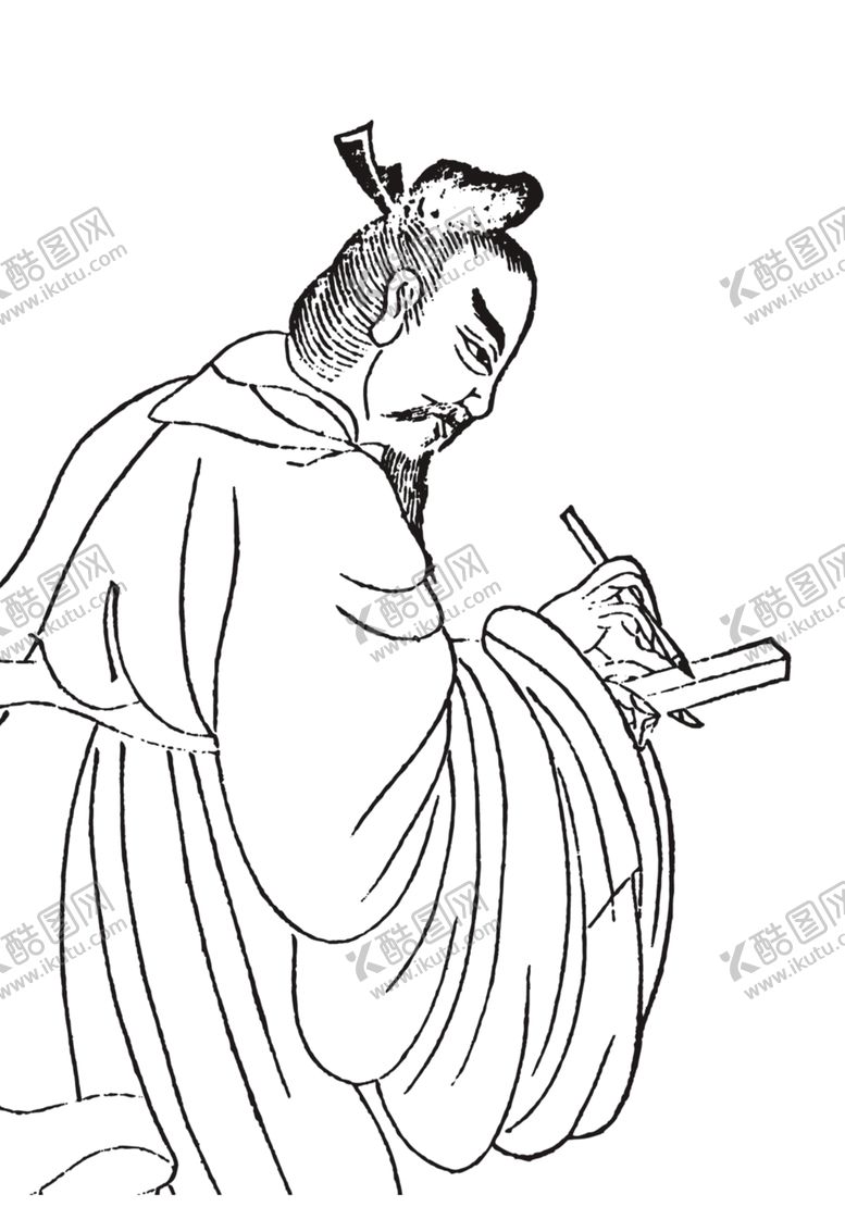 编号：26959412122245519416【酷图网】源文件下载-古朴中医识别线条图