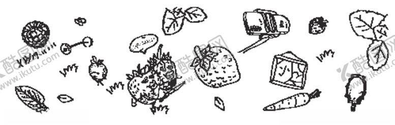 编号：82708306290648306266【酷图网】源文件下载-草莓包装简笔画