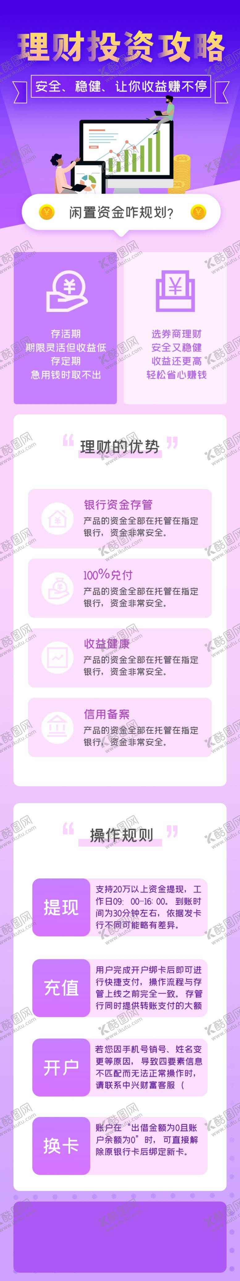 编号：98466210121430271970【酷图网】源文件下载-投资理财宣传长图