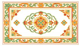 精美传统花纹装饰地毯