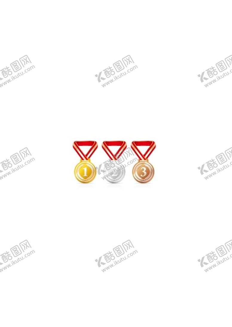编号：60825709122001034195【酷图网】源文件下载-金牌 银牌 冠军 亚军 季军 