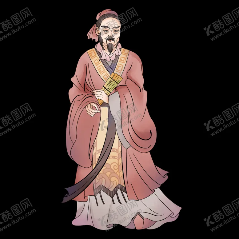 编号：34875209282022250913【酷图网】源文件下载-手绘孟子像