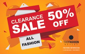 时尚服饰清仓大促5折